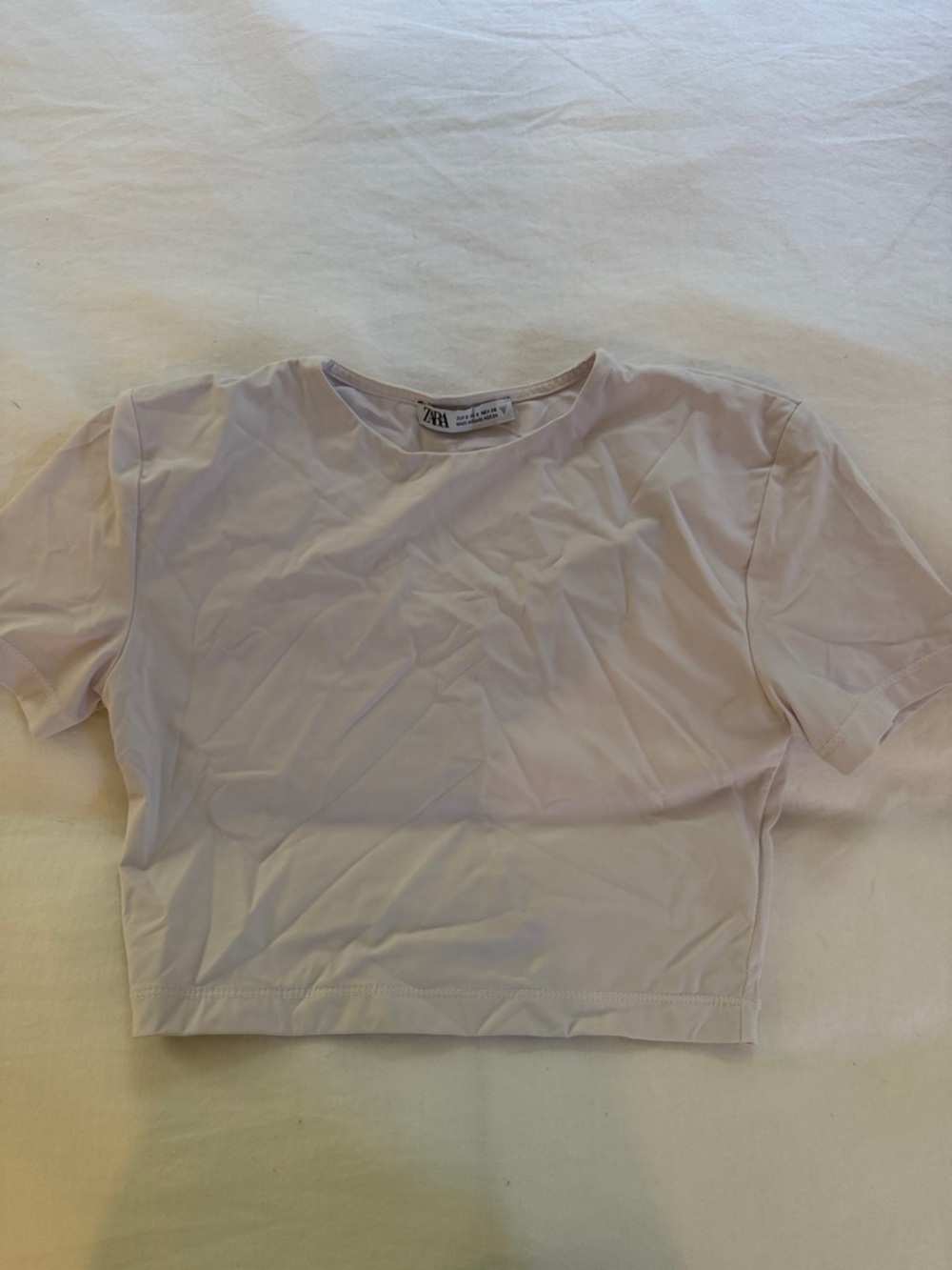 ZARA Short Sleeve Crop Tee
